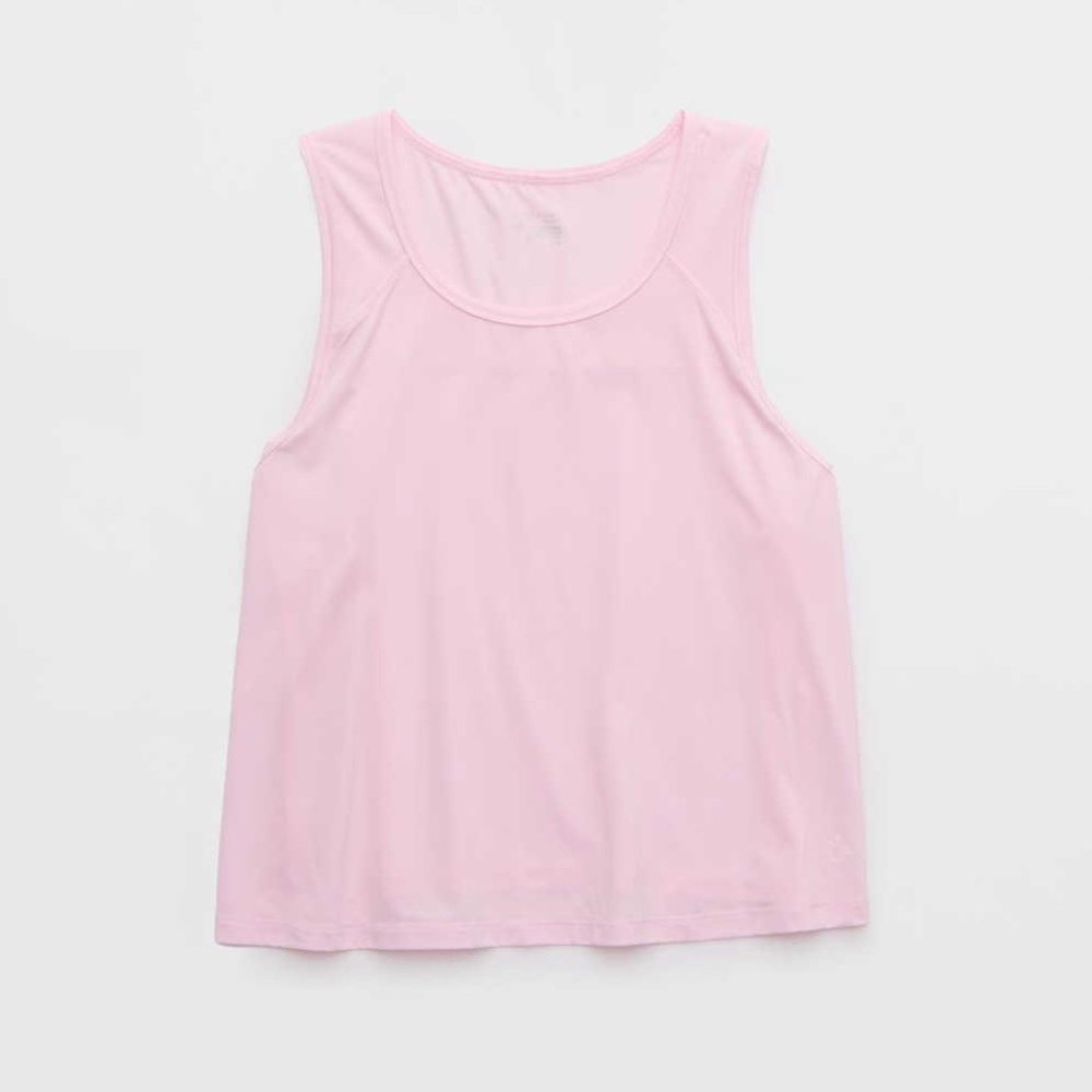 Offline by Aerie Pink Sweat Sesh Cropped Workout Tank Top XXS